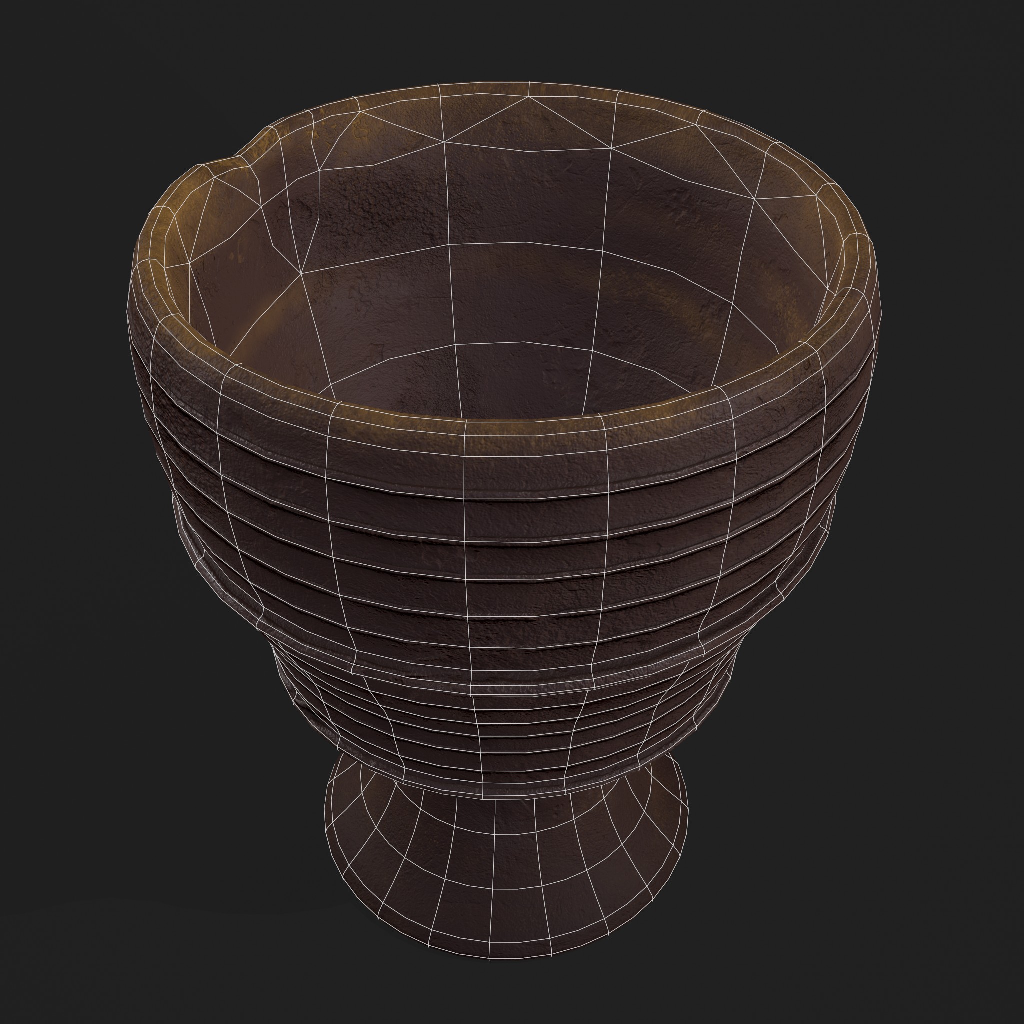 Ribbed Clay Chalice 3D Model By Get Dead Entertainment