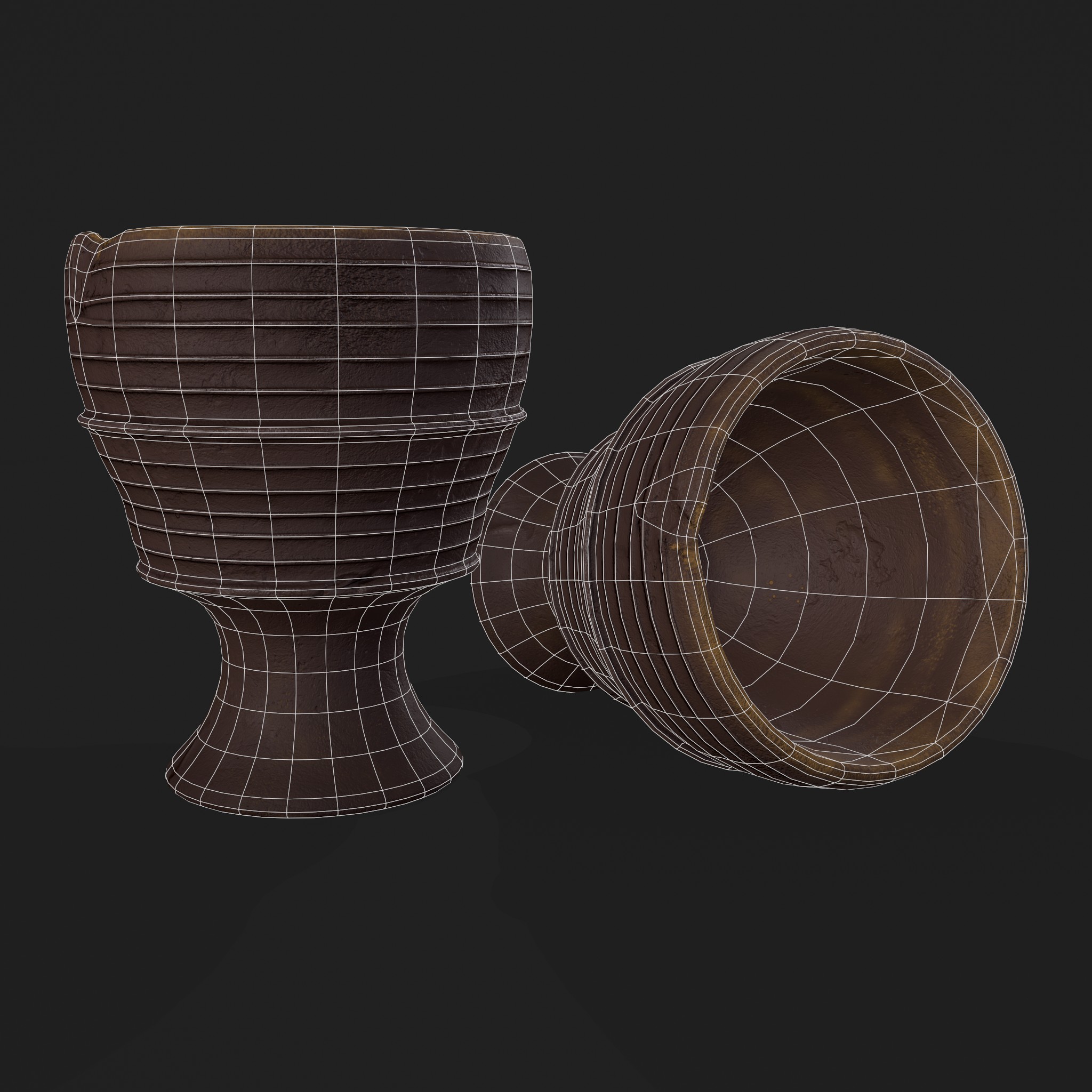 Ribbed Clay Chalice 3D Model By Get Dead Entertainment