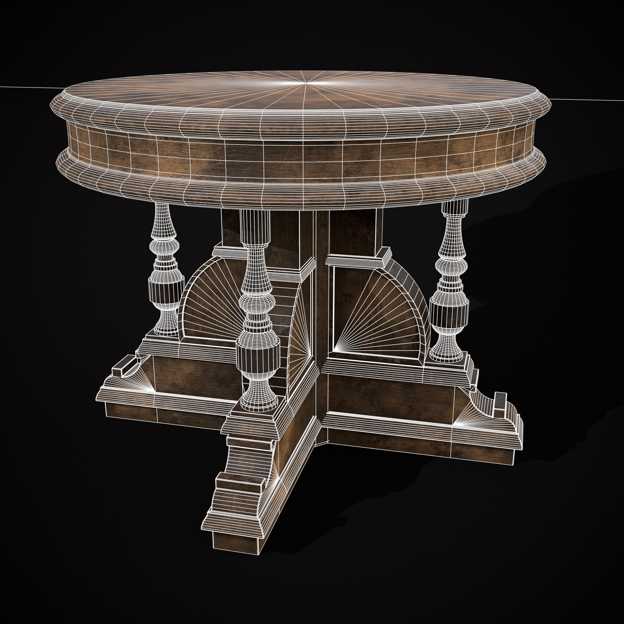 Round Renaissance Table Round Renaissance Table - 3D Model by Get Dead Entertainment