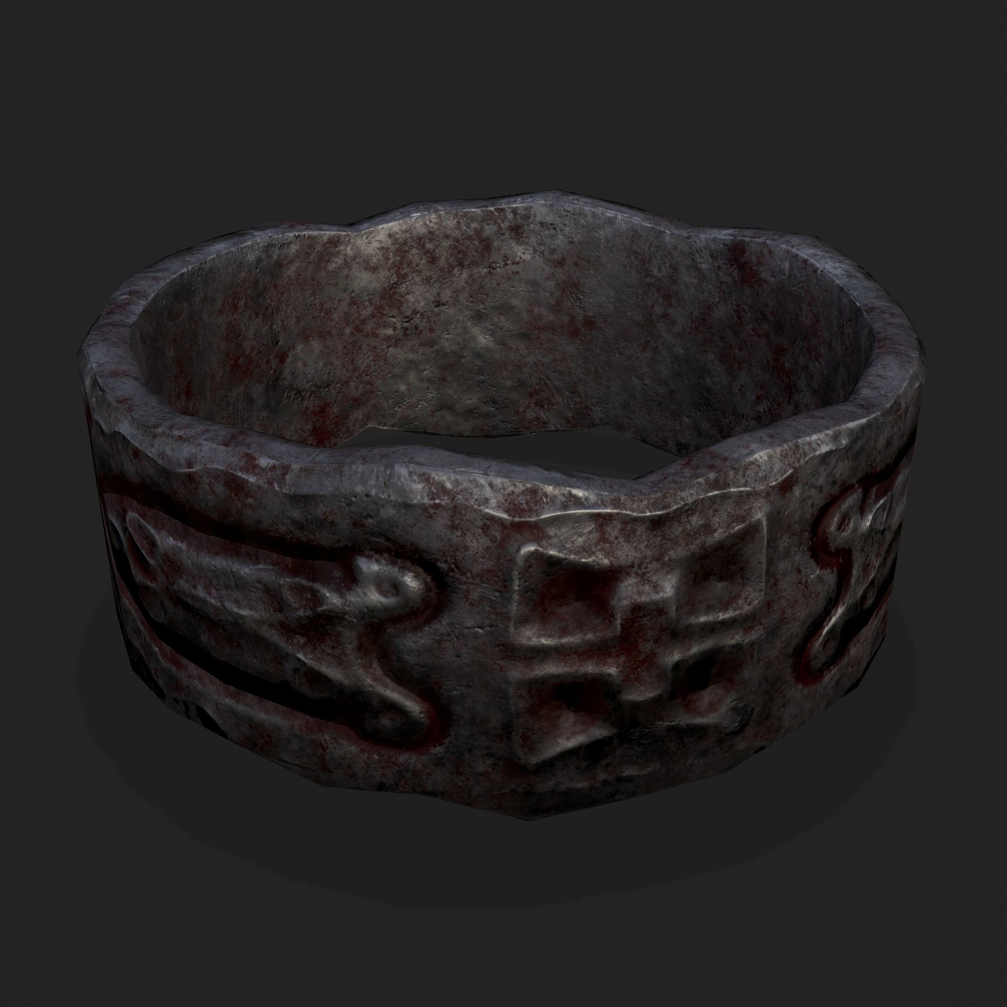 Rusting Medieval Iron Ring 3D Model by Get Dead Entertainment