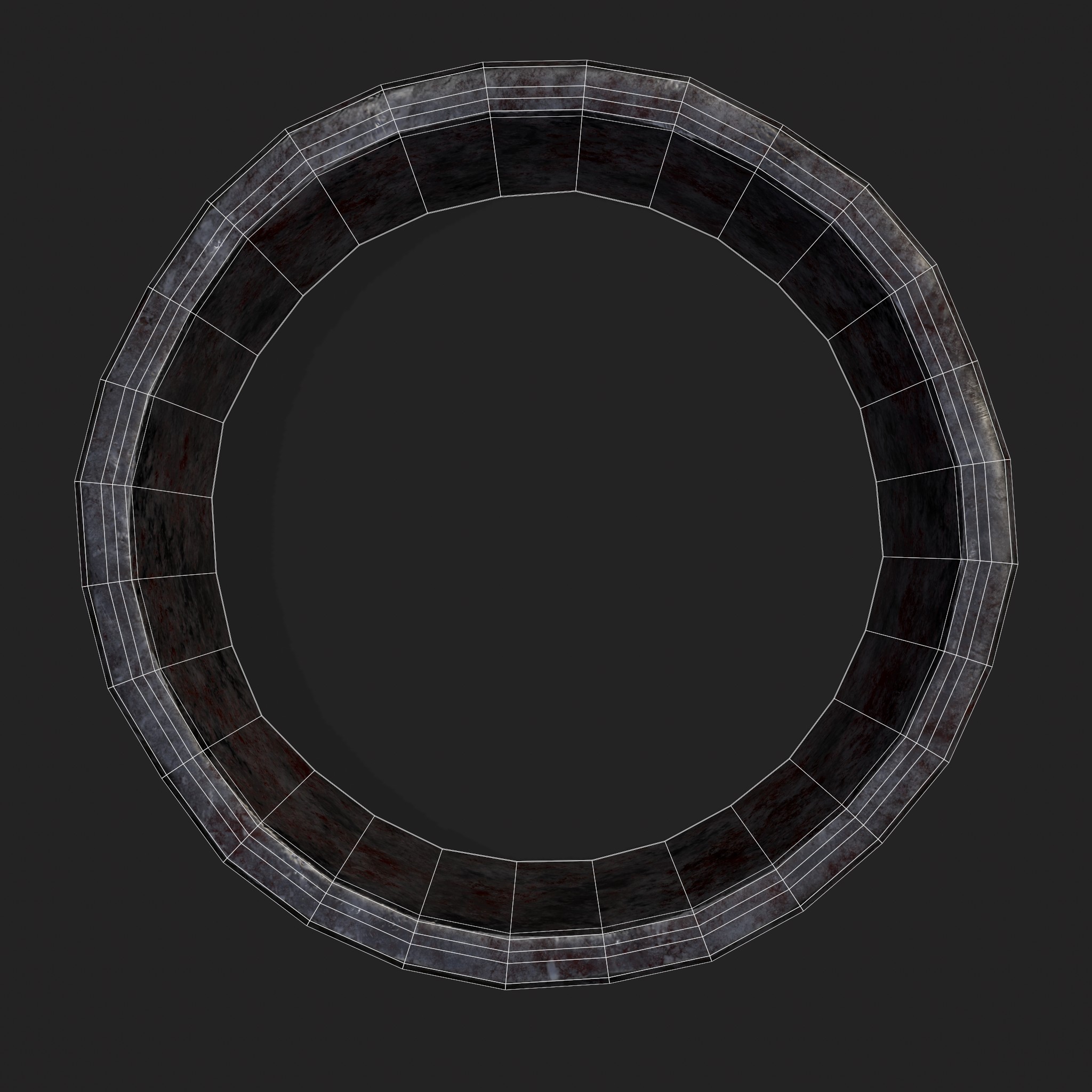 Rusting Medieval Iron Ring 3D Model by Get Dead Entertainment