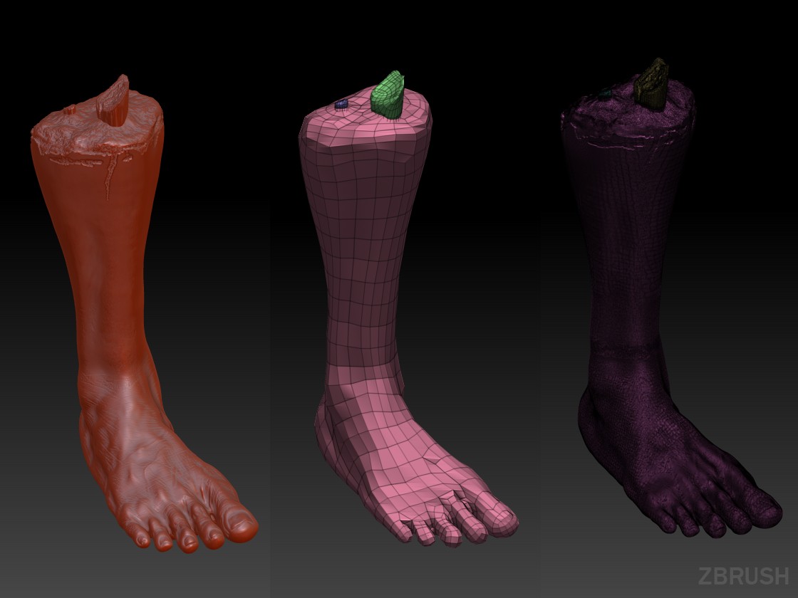 Severed Leg Horror Props 3D Model by Get Dead Entertainment