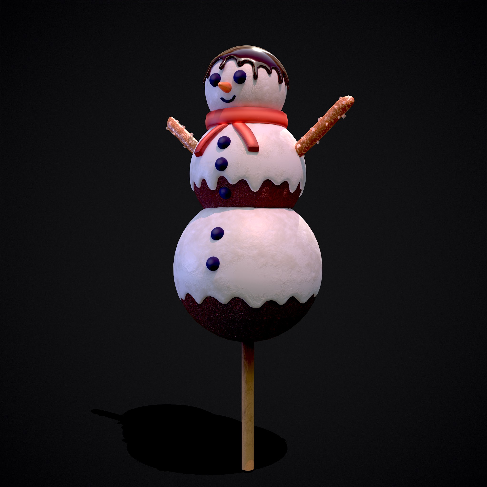 Snowman on a Stick 3D Model by Get Dead Entertainment