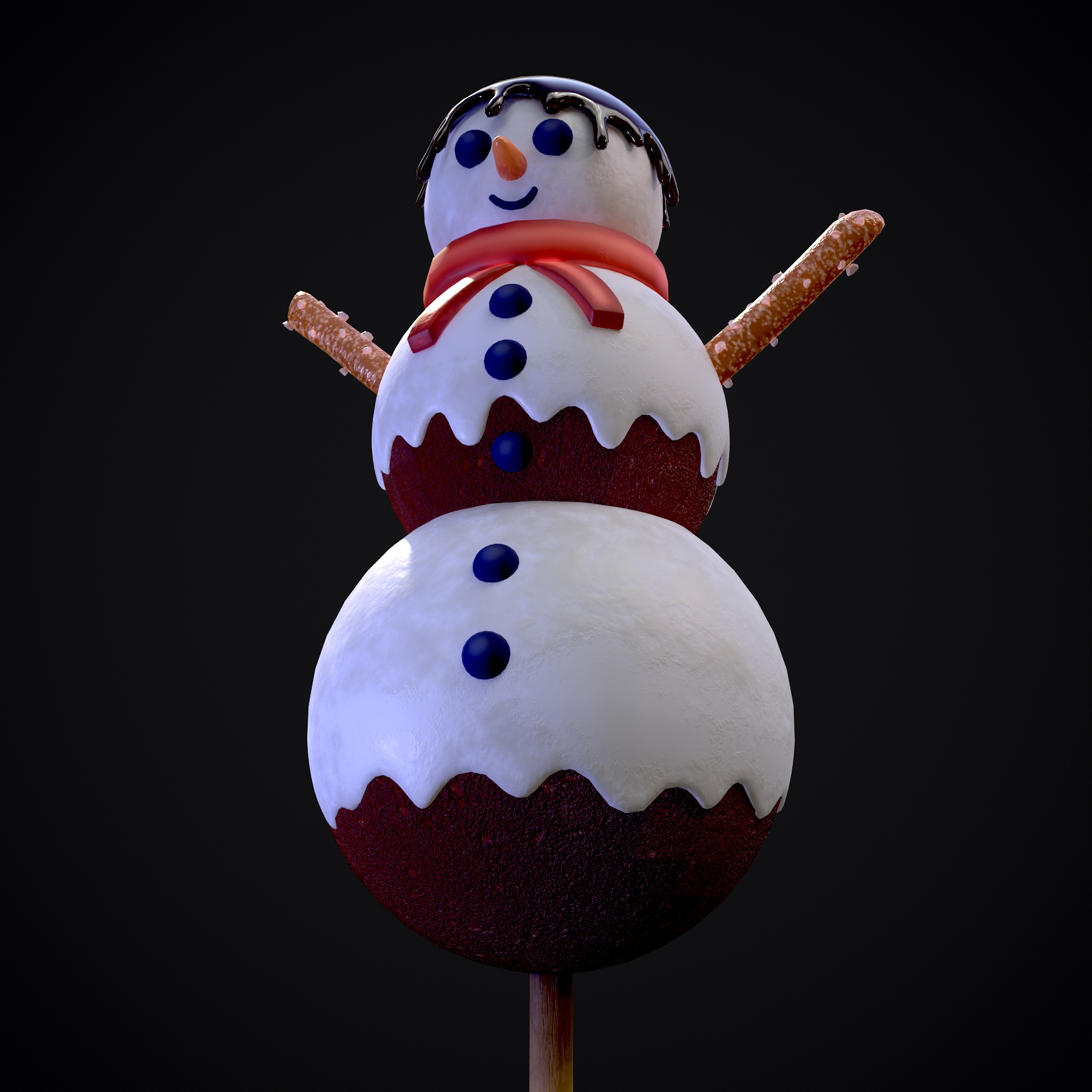 Snowman on a Stick 3D Model by Get Dead Entertainment