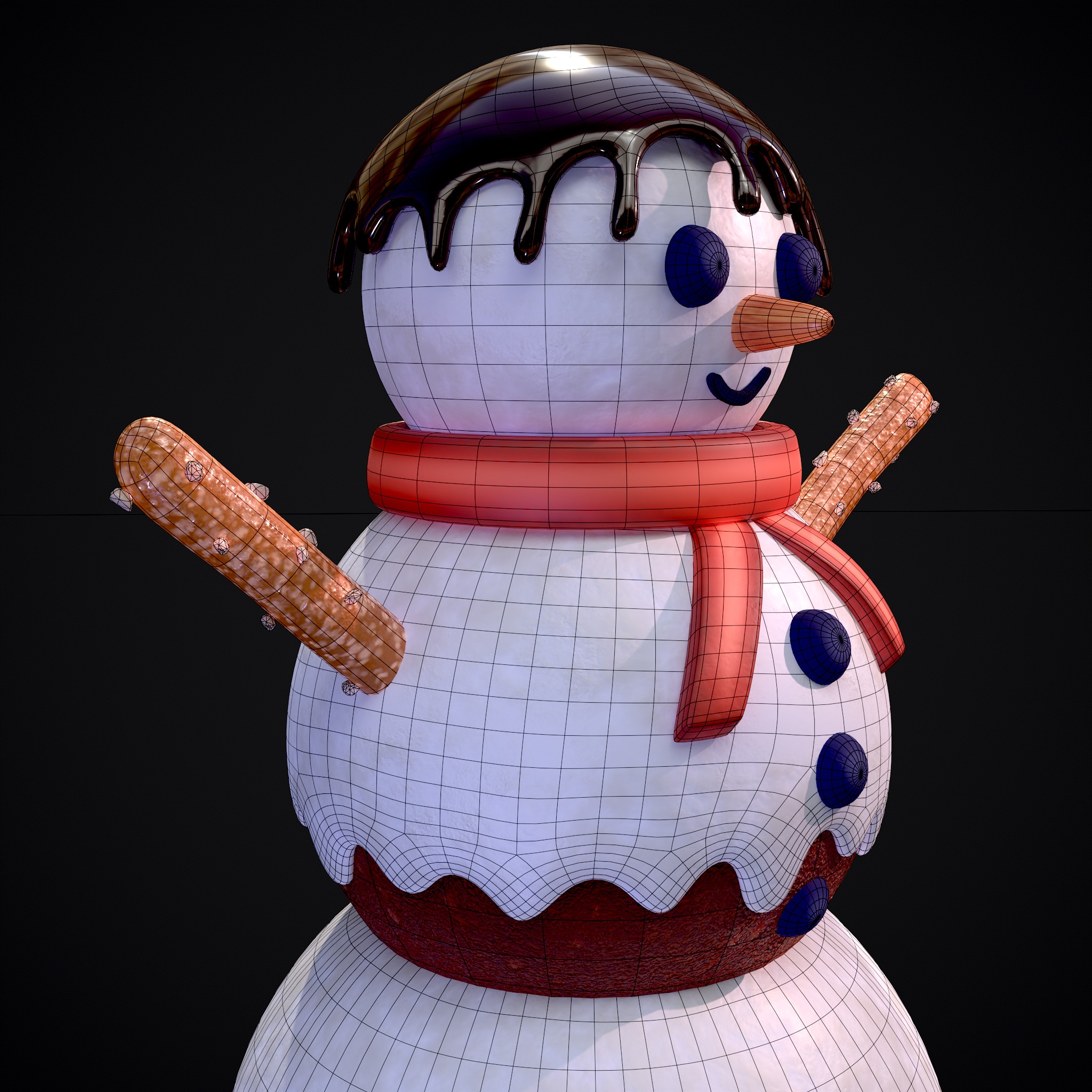 Snowman on a Stick 3D Model by Get Dead Entertainment