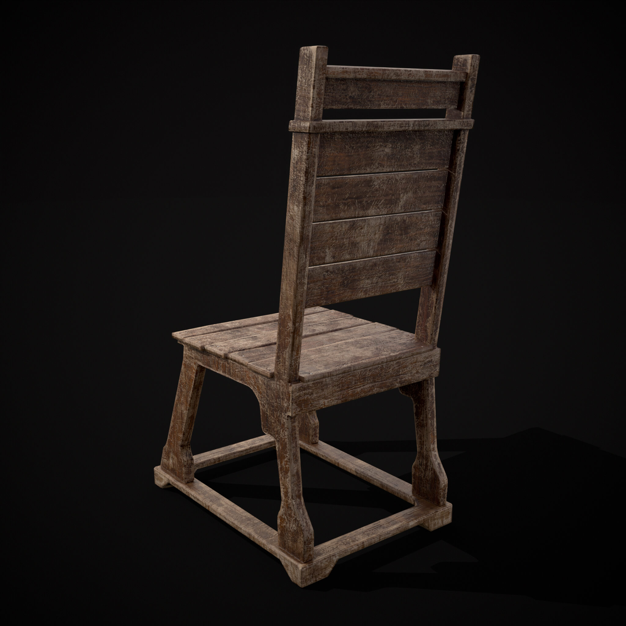 Sturdy Rustic Chair - 3D Model by Get Dead Entertainment