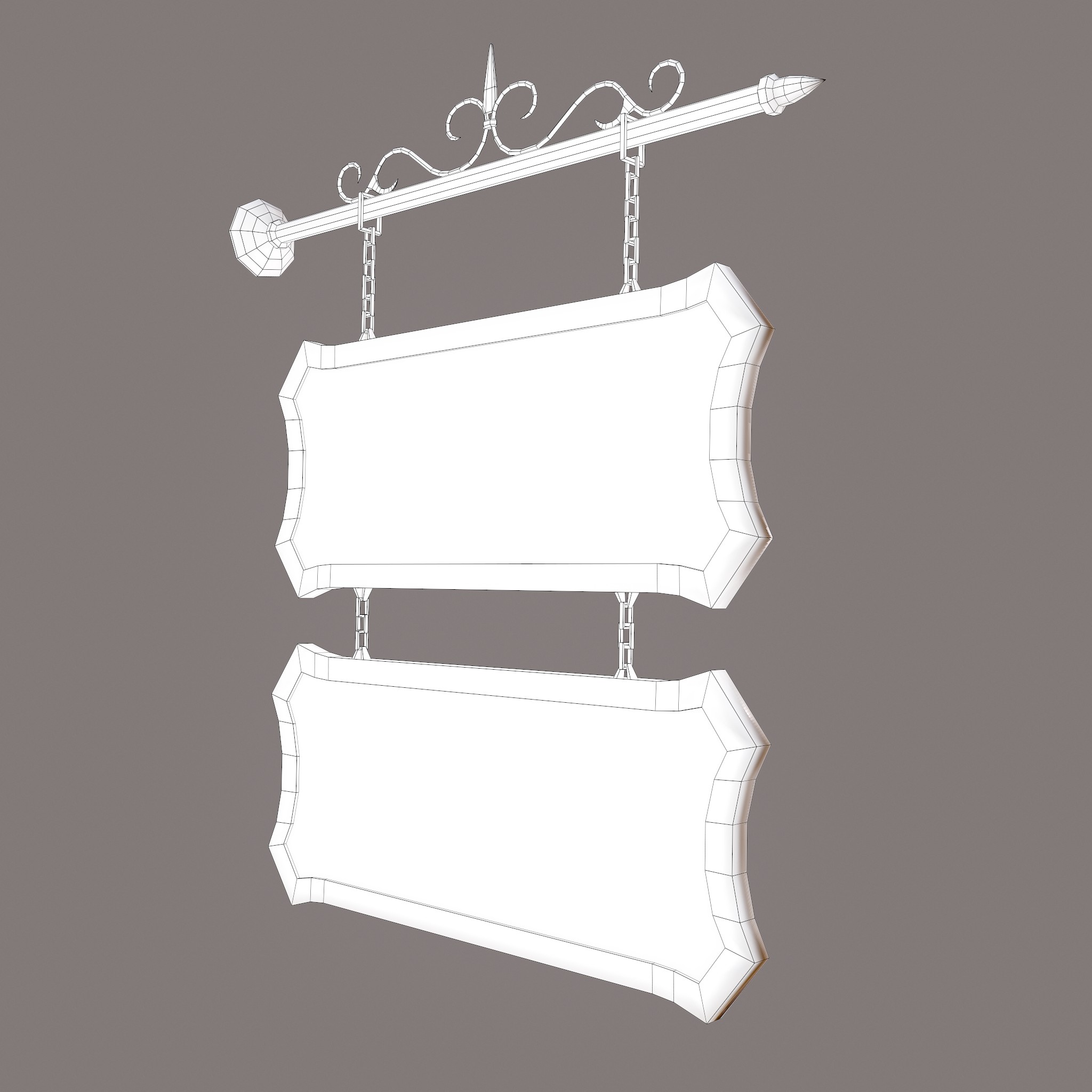Tavern Sign Board - 3D Model by Get Dead Entertainment