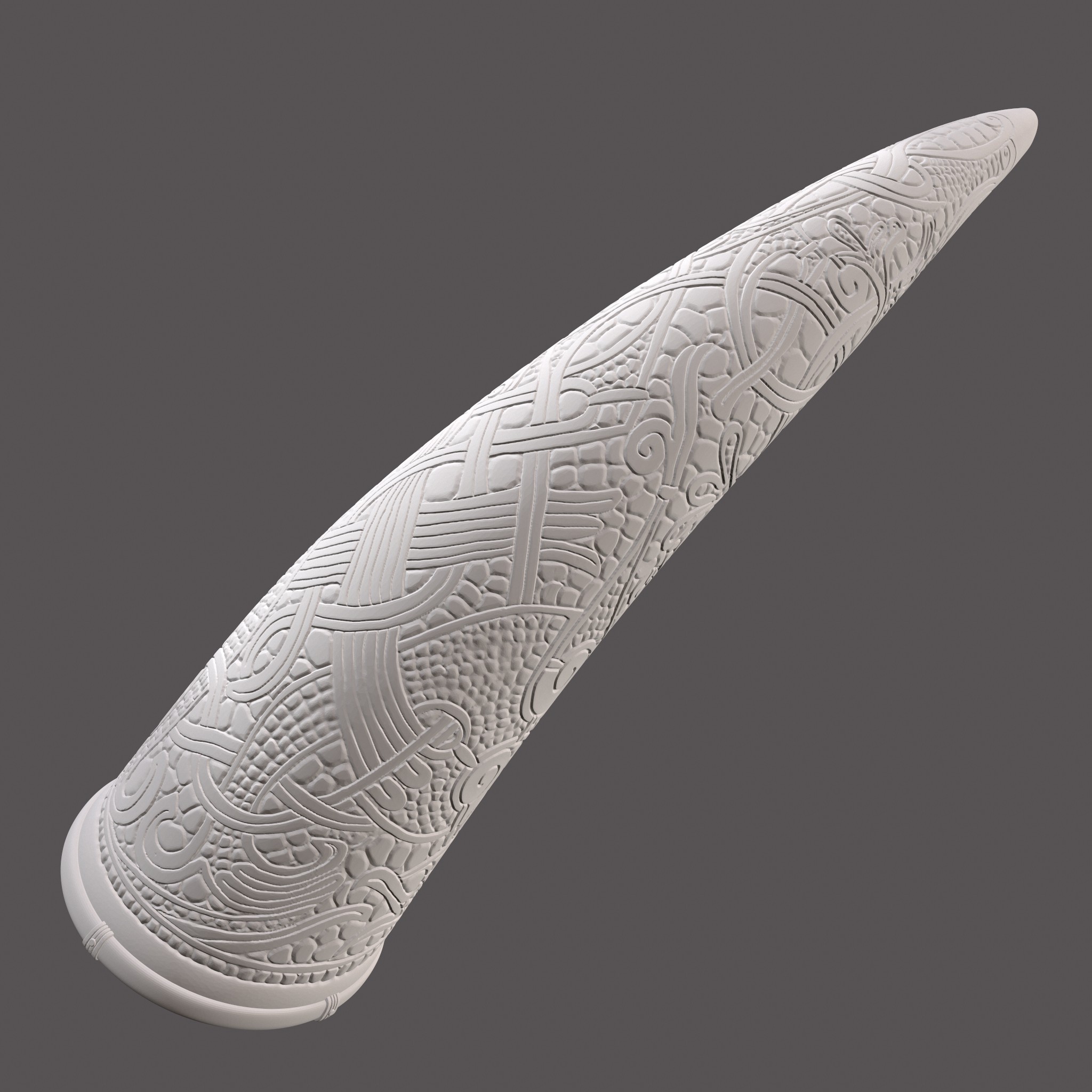 Viking Horn 3D Printable by Get Dead Entertainment
