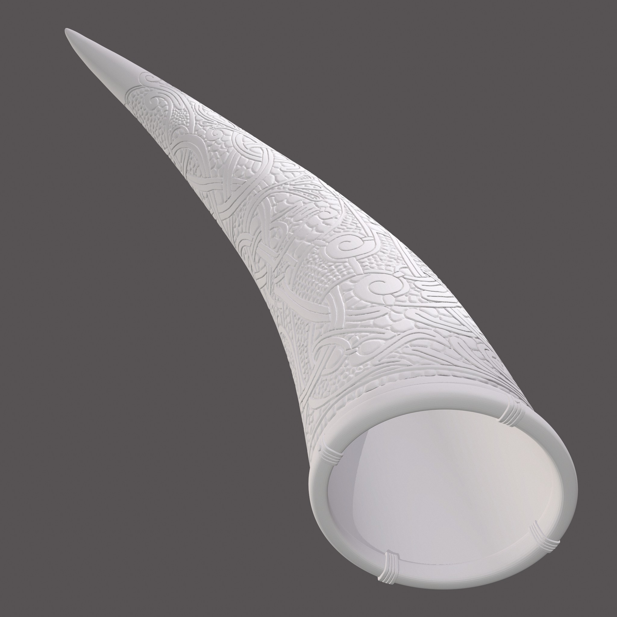 Viking Horn 3D Print Model by Get Dead Entertainment