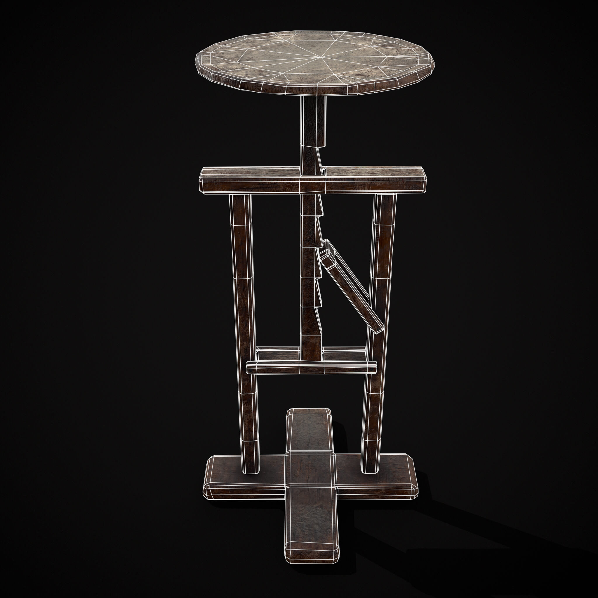 Vintage Sculpting Table 3D Model by Get Dead Entertainment