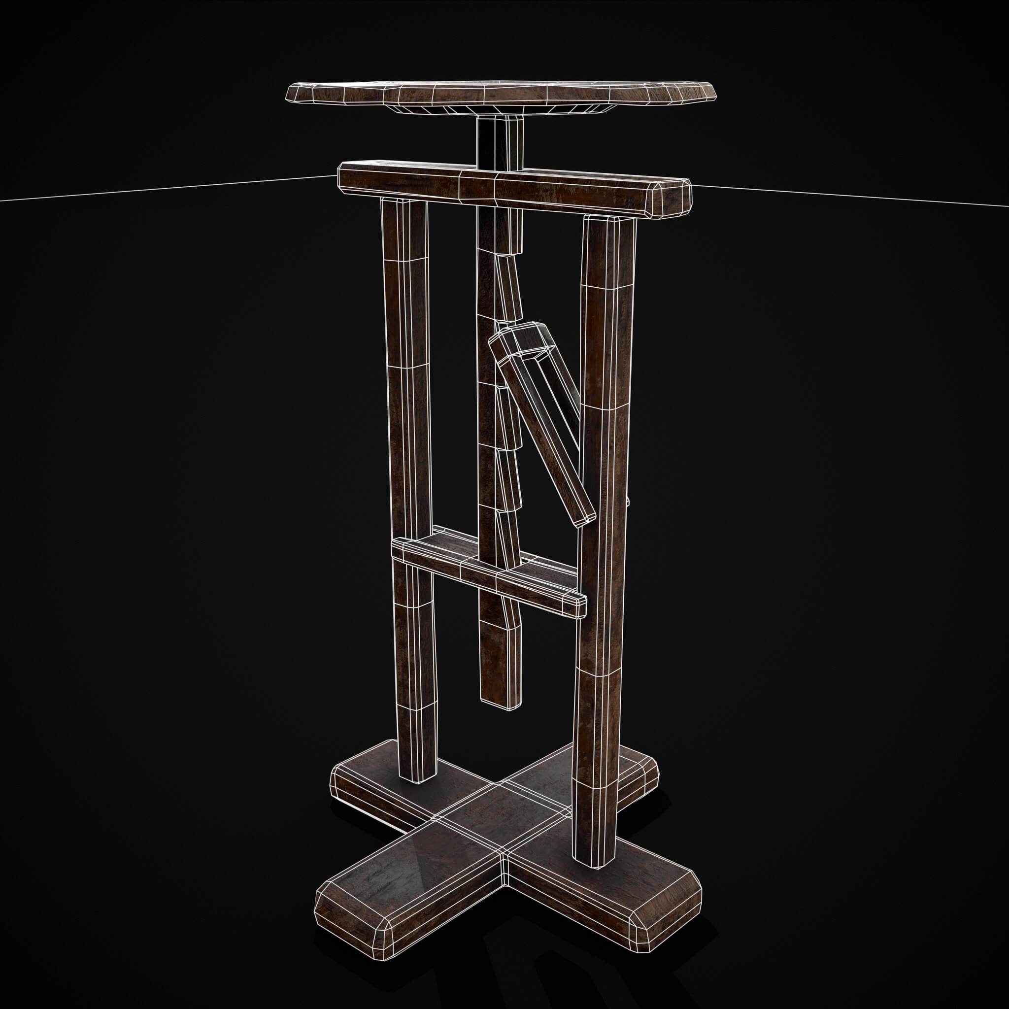 Vintage Sculpting Table 3D Model by Get Dead Entertainment