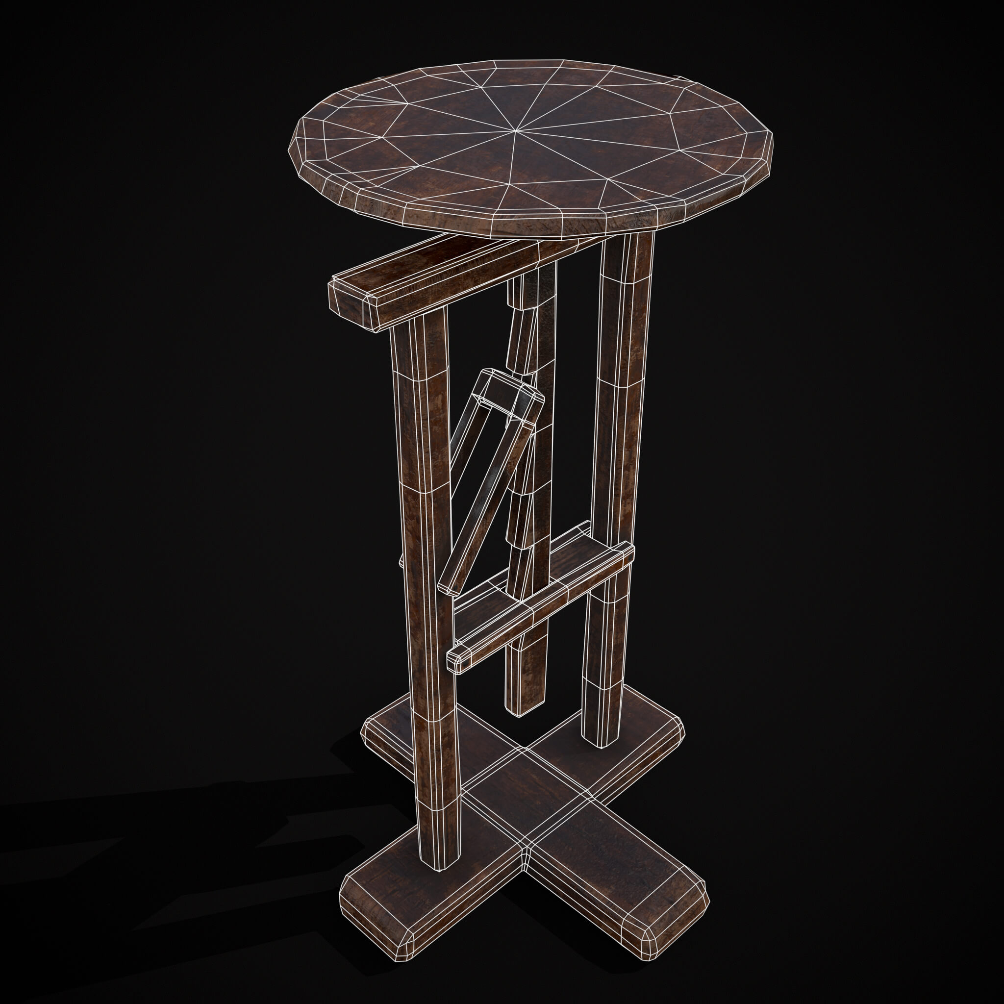 Vintage Sculpting Table 3D Model by Get Dead Entertainment