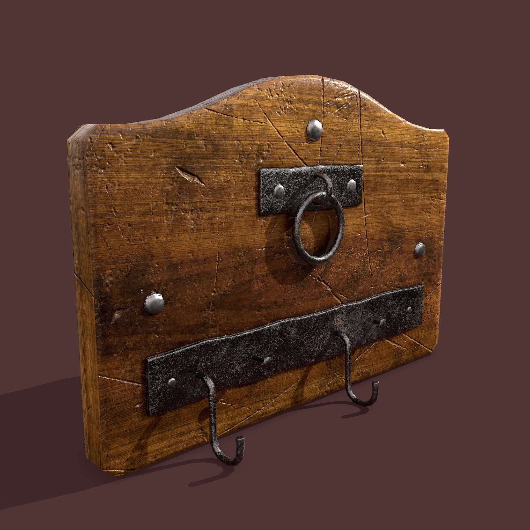 Wall Rack Wooden - 3D Model by Get Dead Entertainment