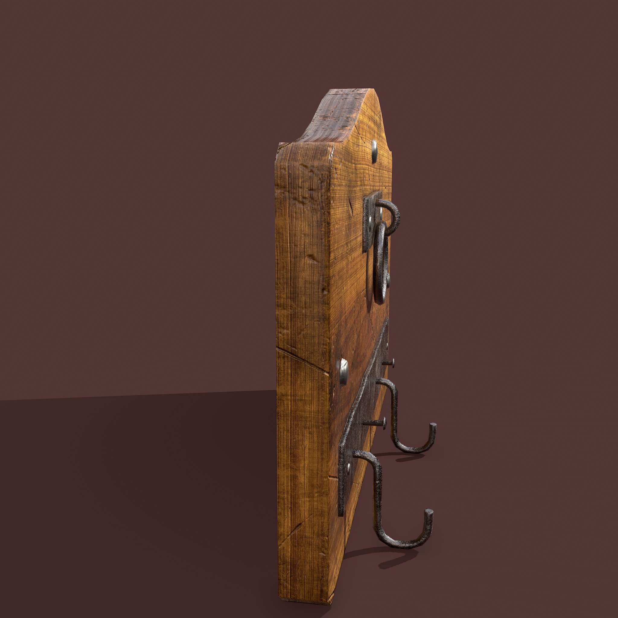 Wall Rack Wooden - 3D Model by Get Dead Entertainment