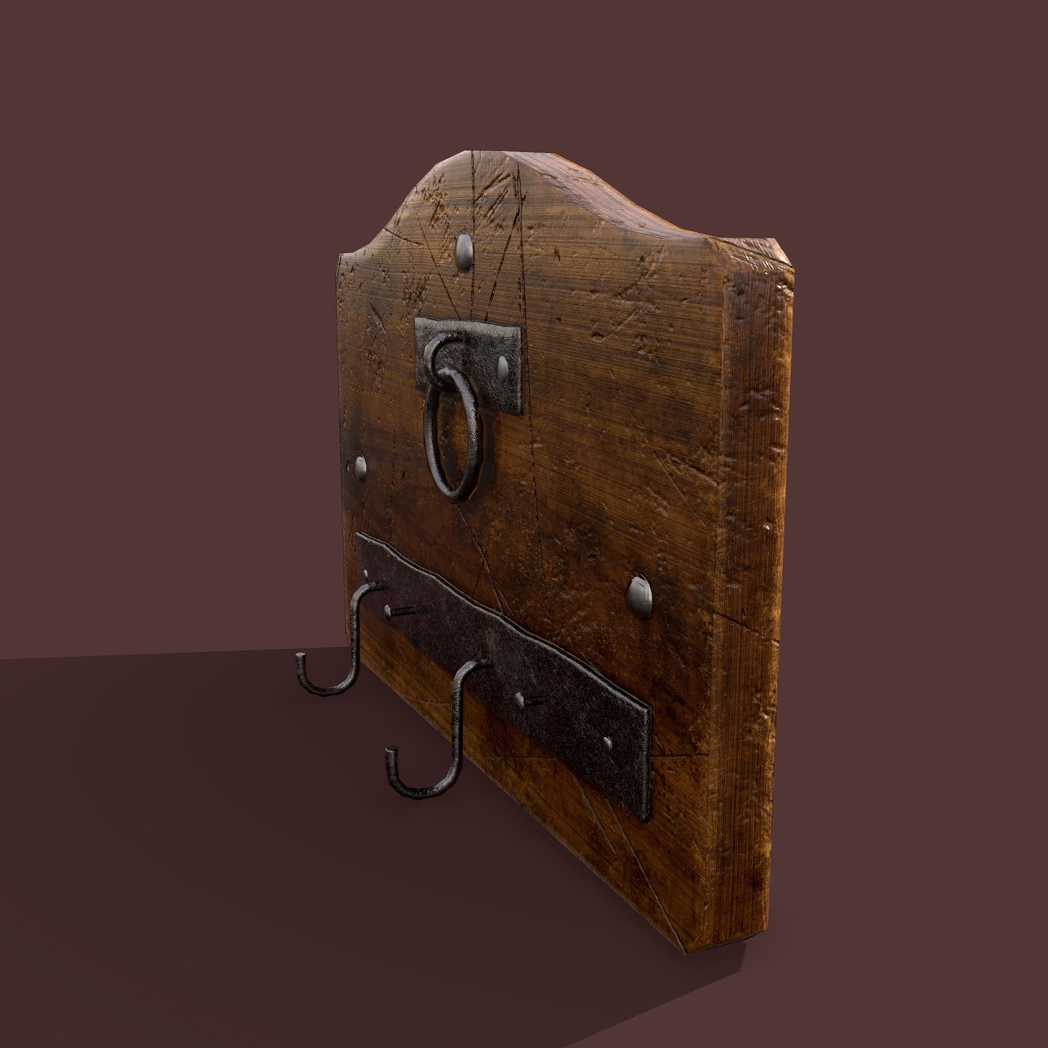Wall Rack Wooden - 3D Model by Get Dead Entertainment