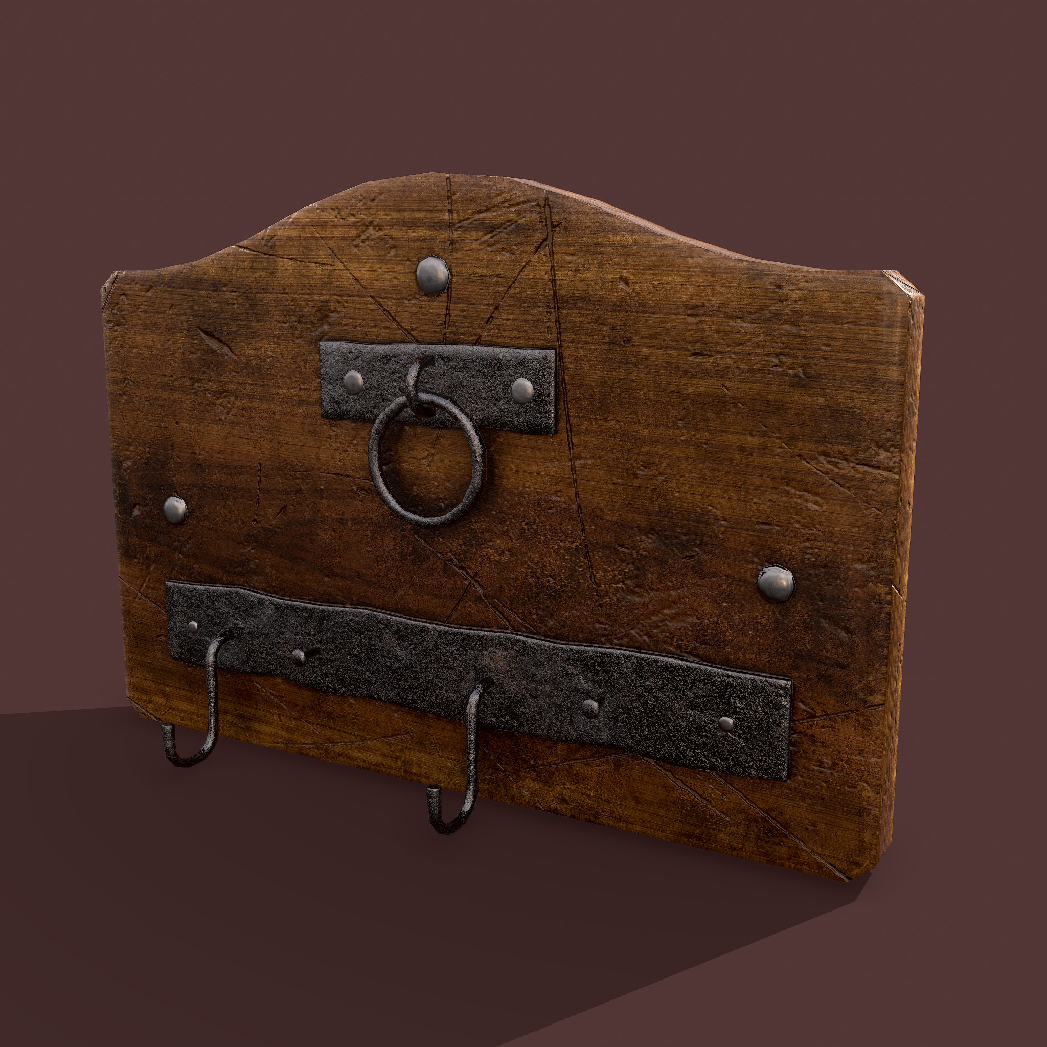 Wall Rack Wooden - 3D Model by Get Dead Entertainment