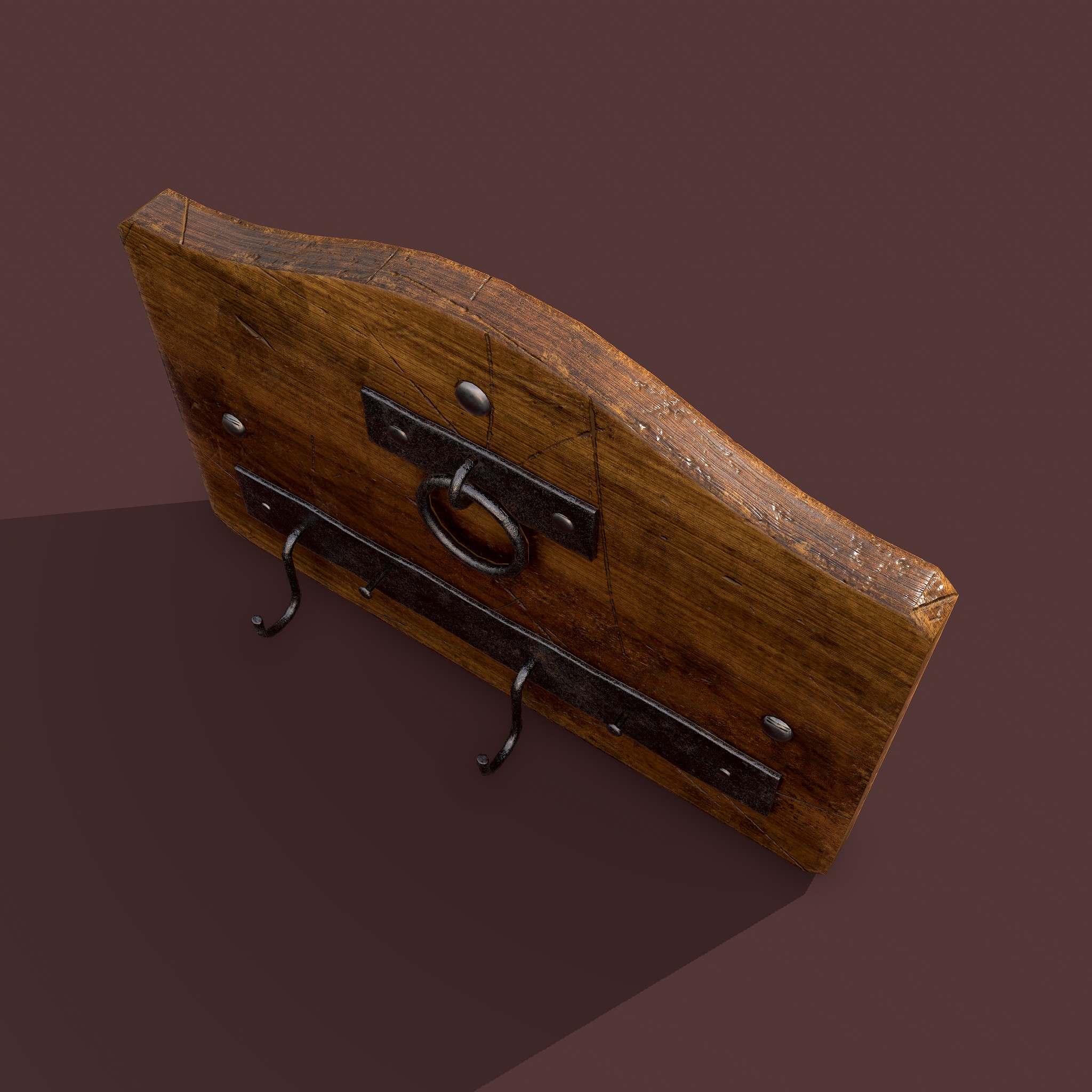 Wall Rack Wooden - 3D Model by Get Dead Entertainment