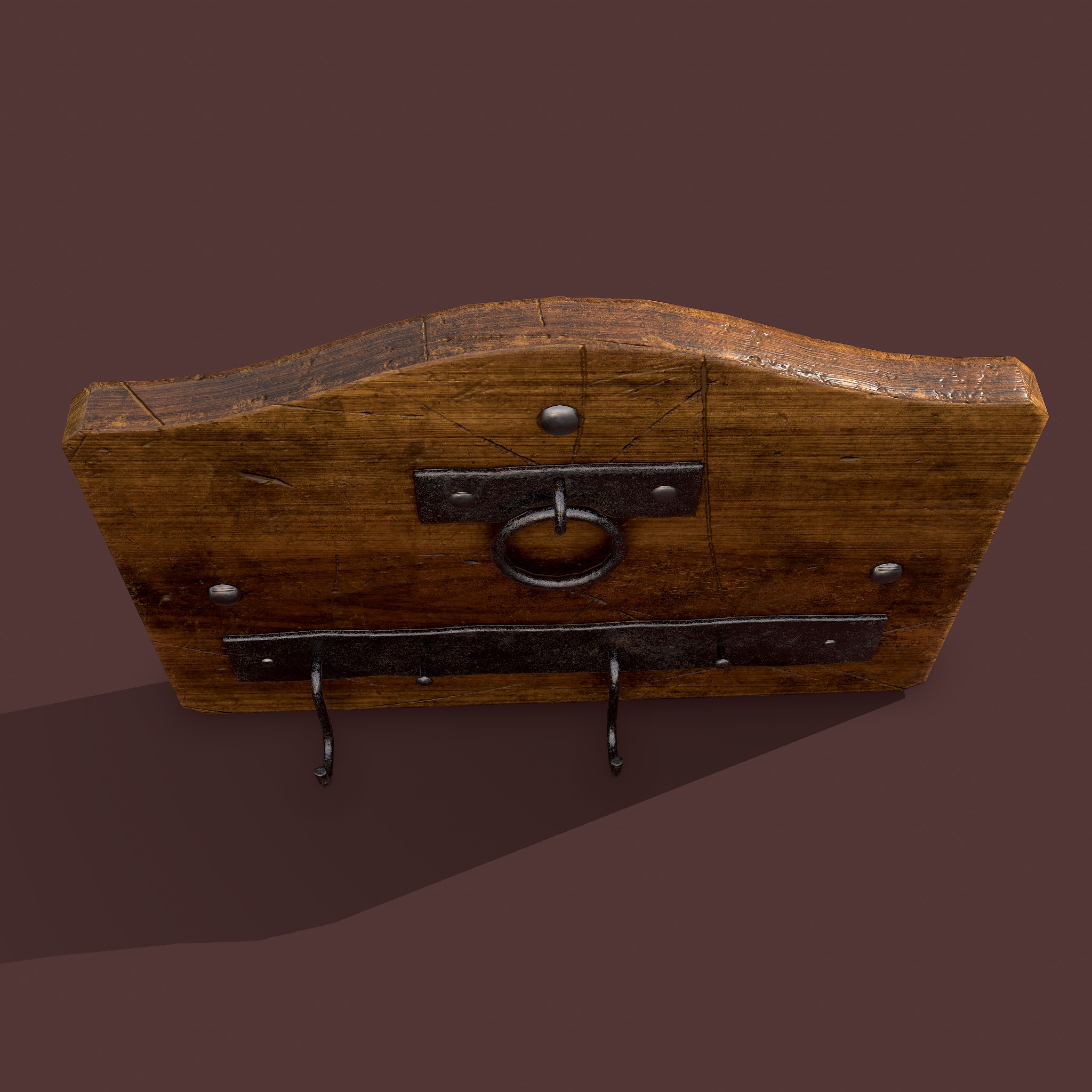 Wall Rack Wooden - 3D Model by Get Dead Entertainment
