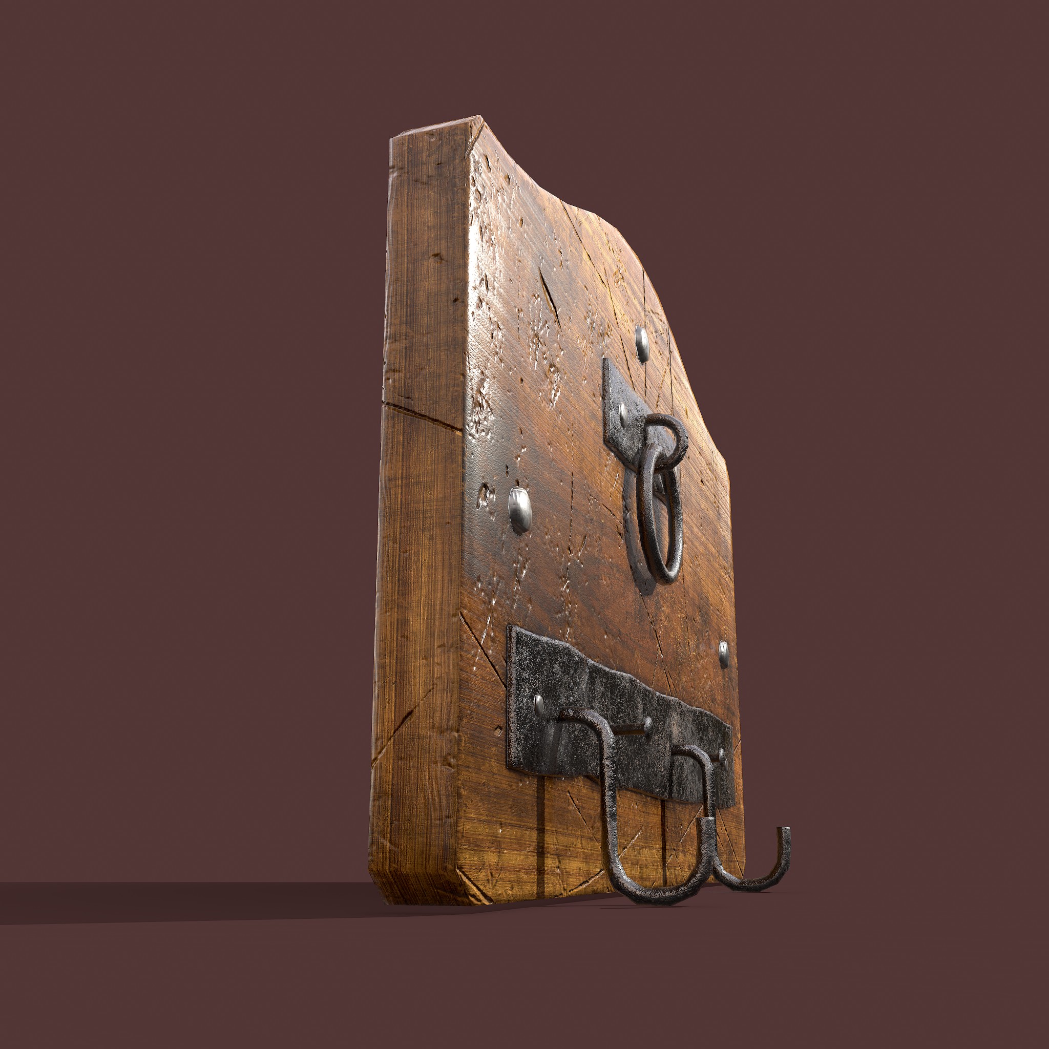 Wall Rack Wooden - 3D Model by Get Dead Entertainment