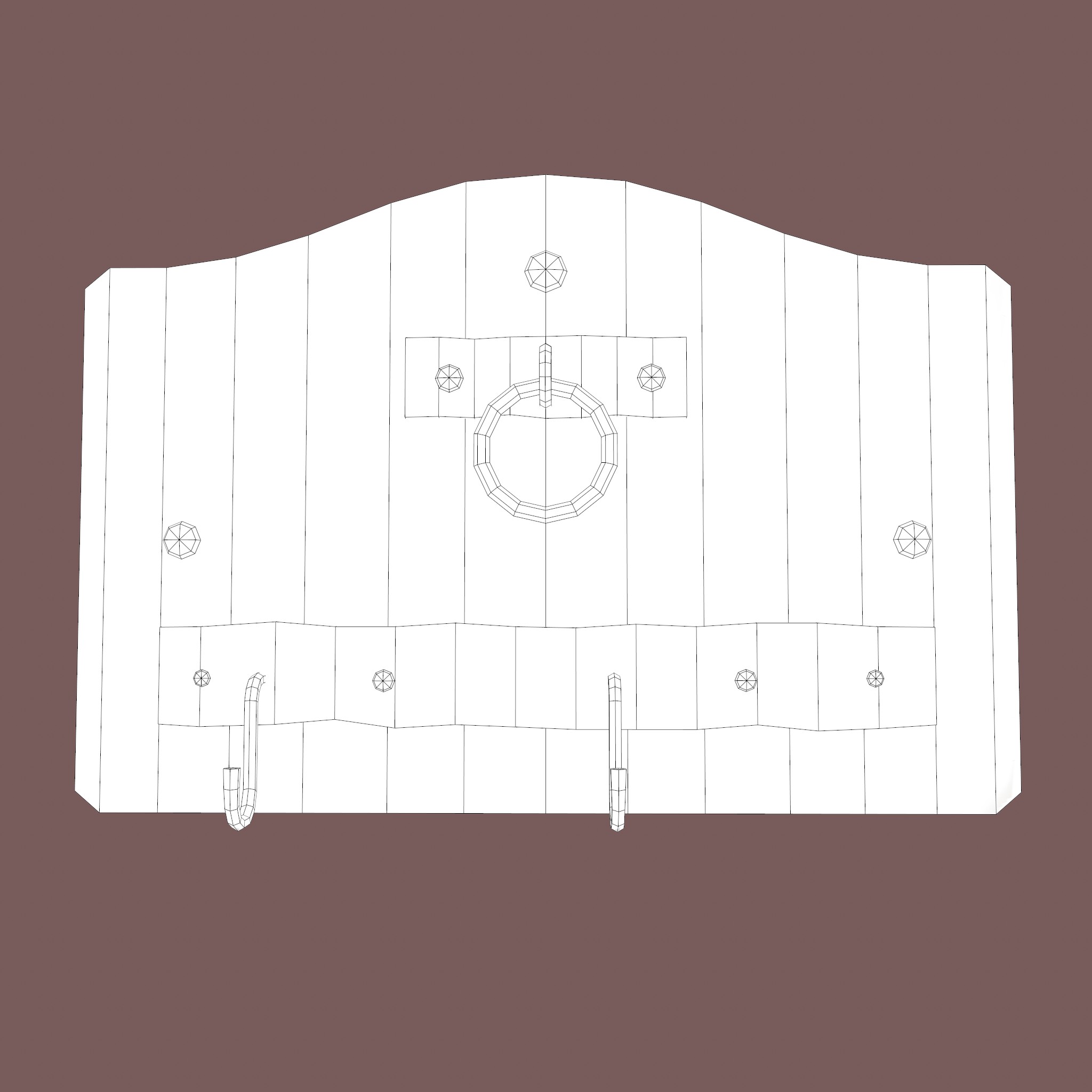 Wall Rack Wooden - 3D Model by Get Dead Entertainment