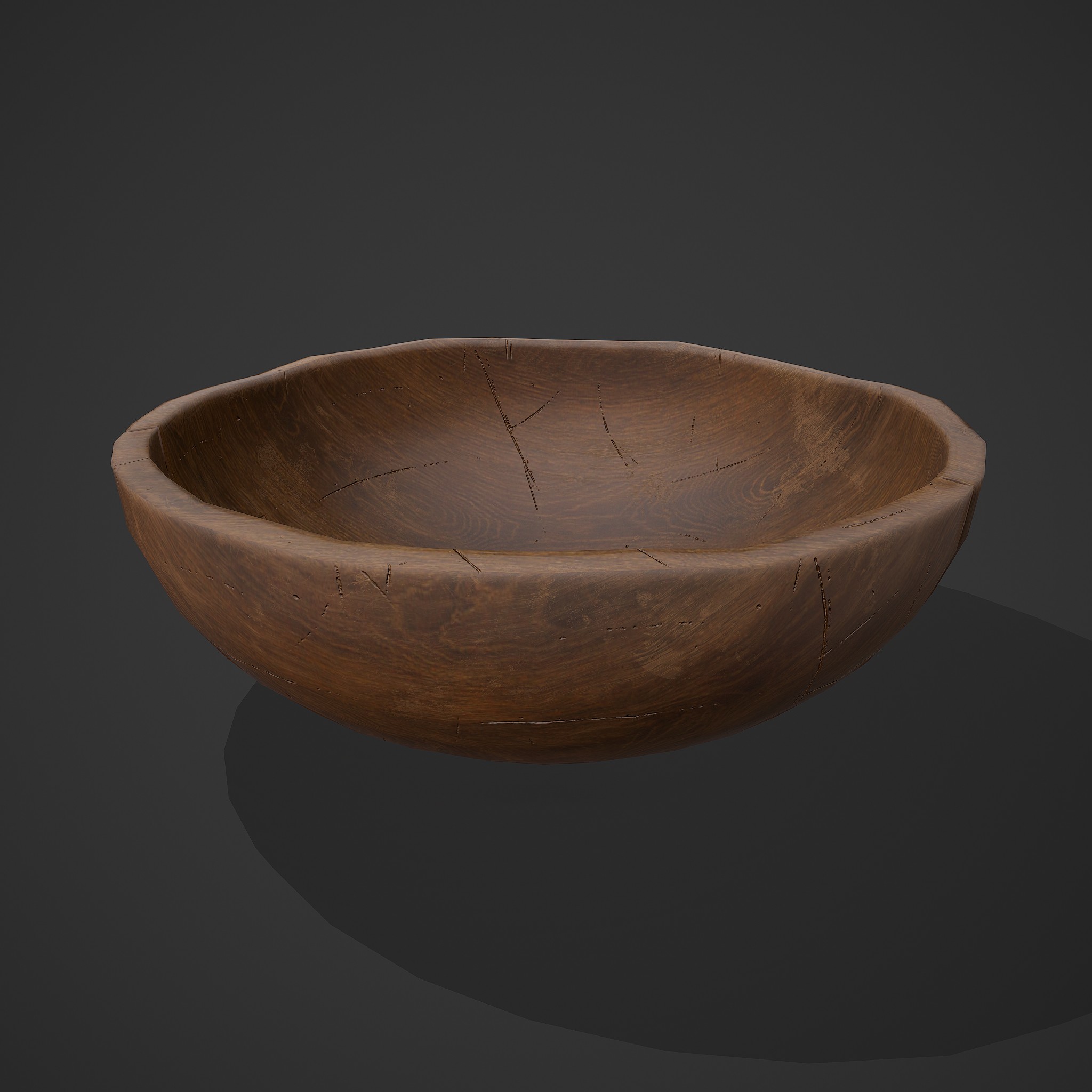Wooden Bowl 3 3D Model by Get Dead Entertainment
