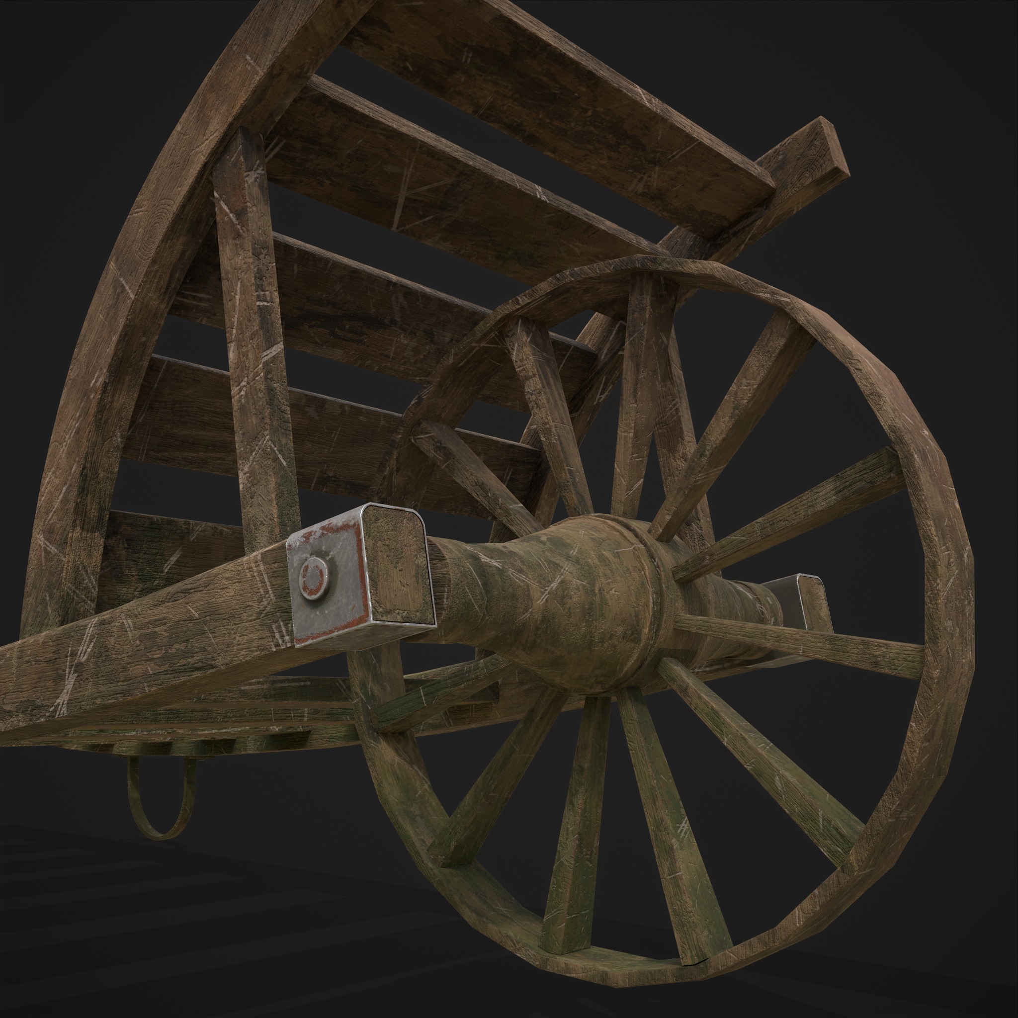 Wooden Wheelbarrow - 3D Model by Get Dead Entertainment