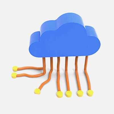 Cloud Network 3D Model