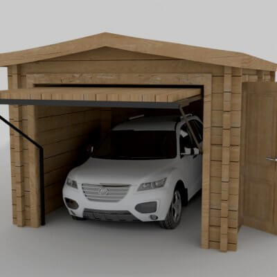 Wood House Garage