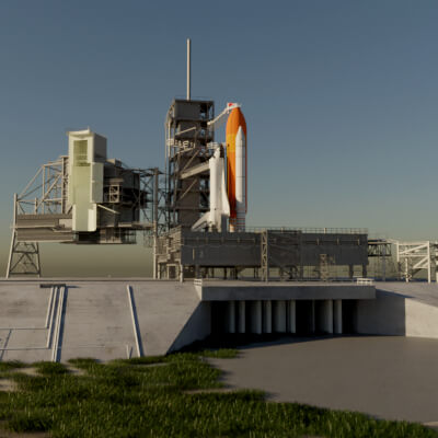 Kennedy Space Center Launch Complex 39A 3D Model by Gibson K
