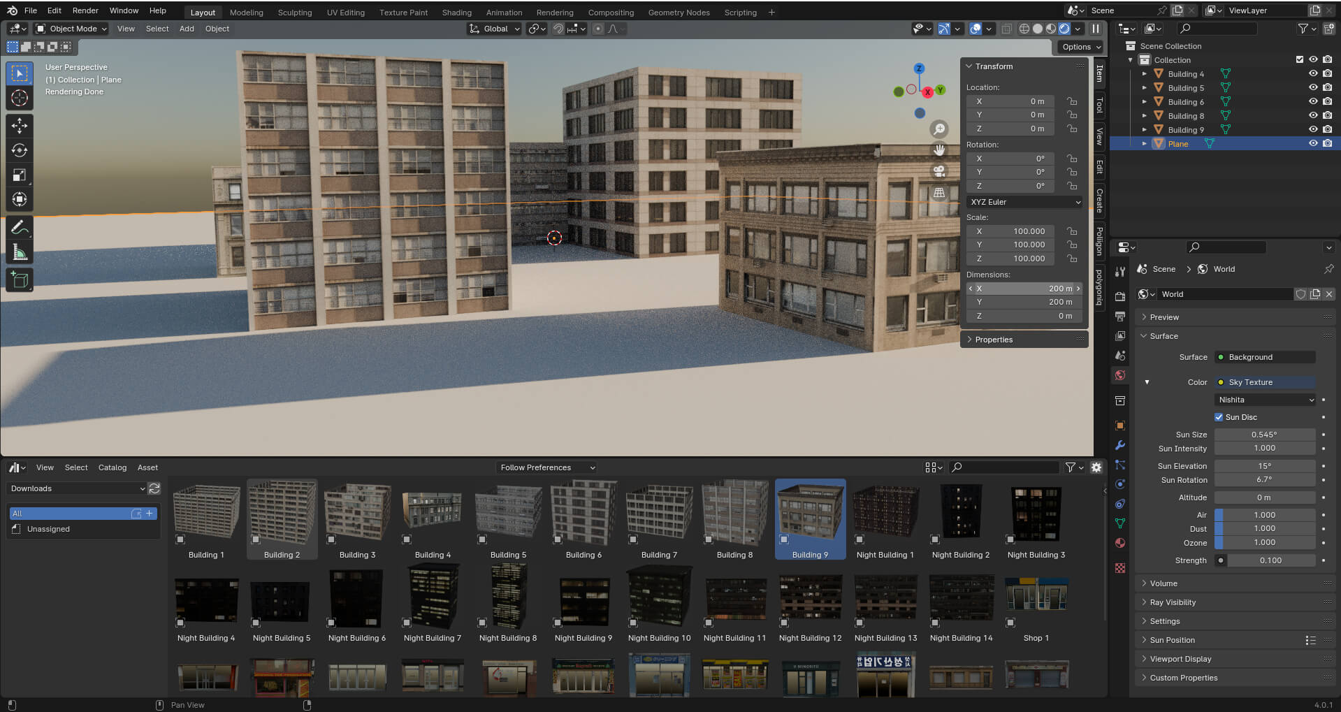 Realistic Building Asset Pack: Buildings and Shops - 3D Model by Gibson K
