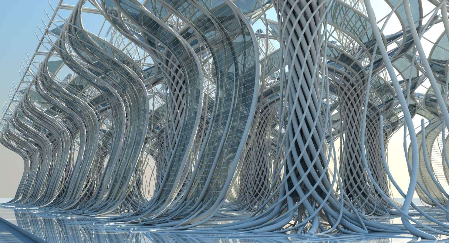 Futuristic Architectural Interior - 3D Model by Giimann