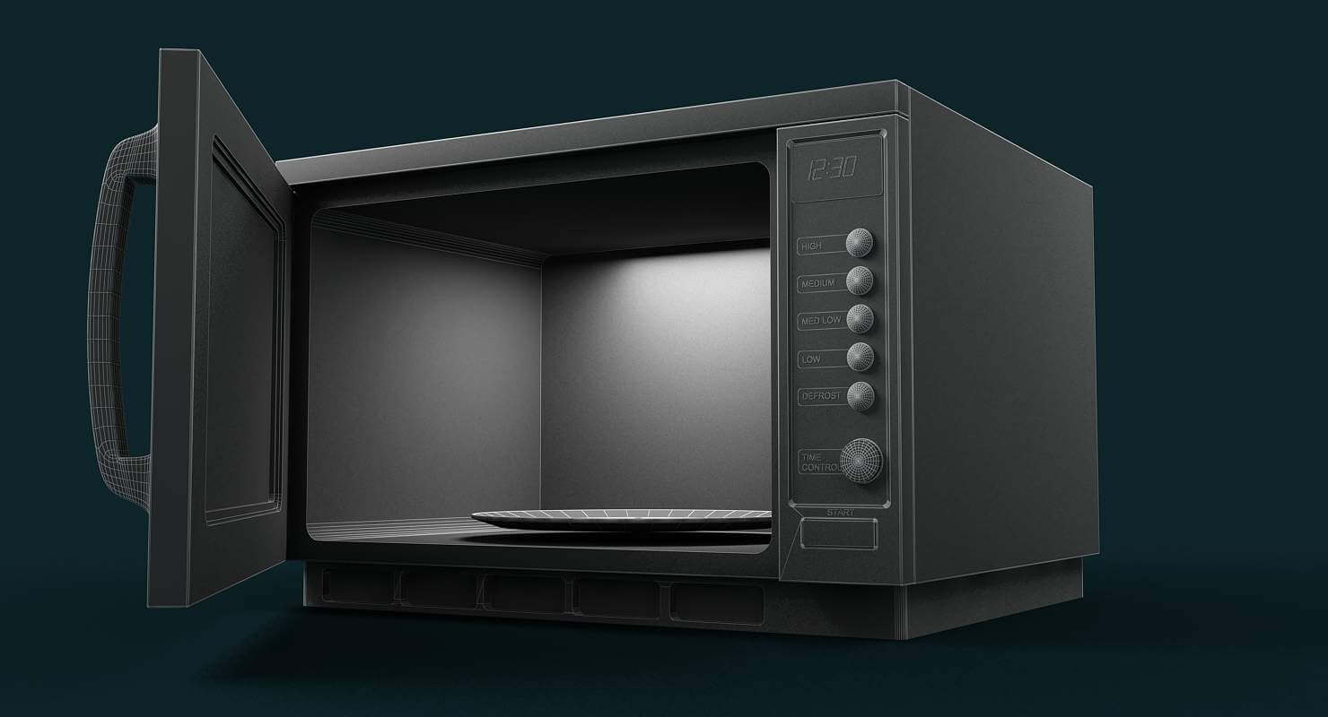 Microwave - 3D Model by Giimann