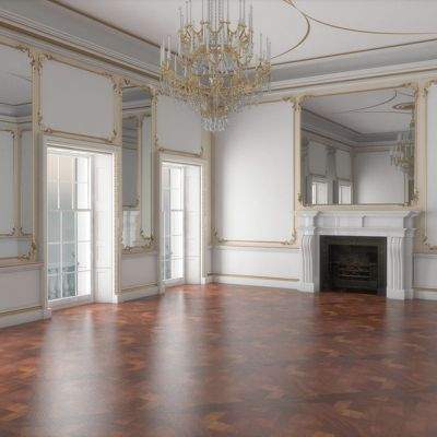 Classic Interior Hall - 3D Model by Giimann