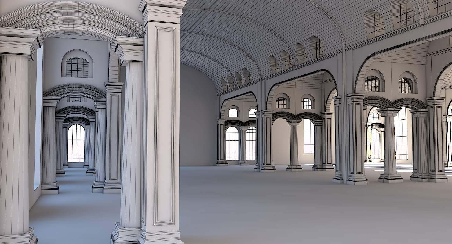 Classic Interior Scene - 3D Model by Giimann