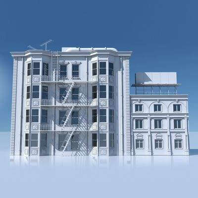 Commercial Building Facade 05