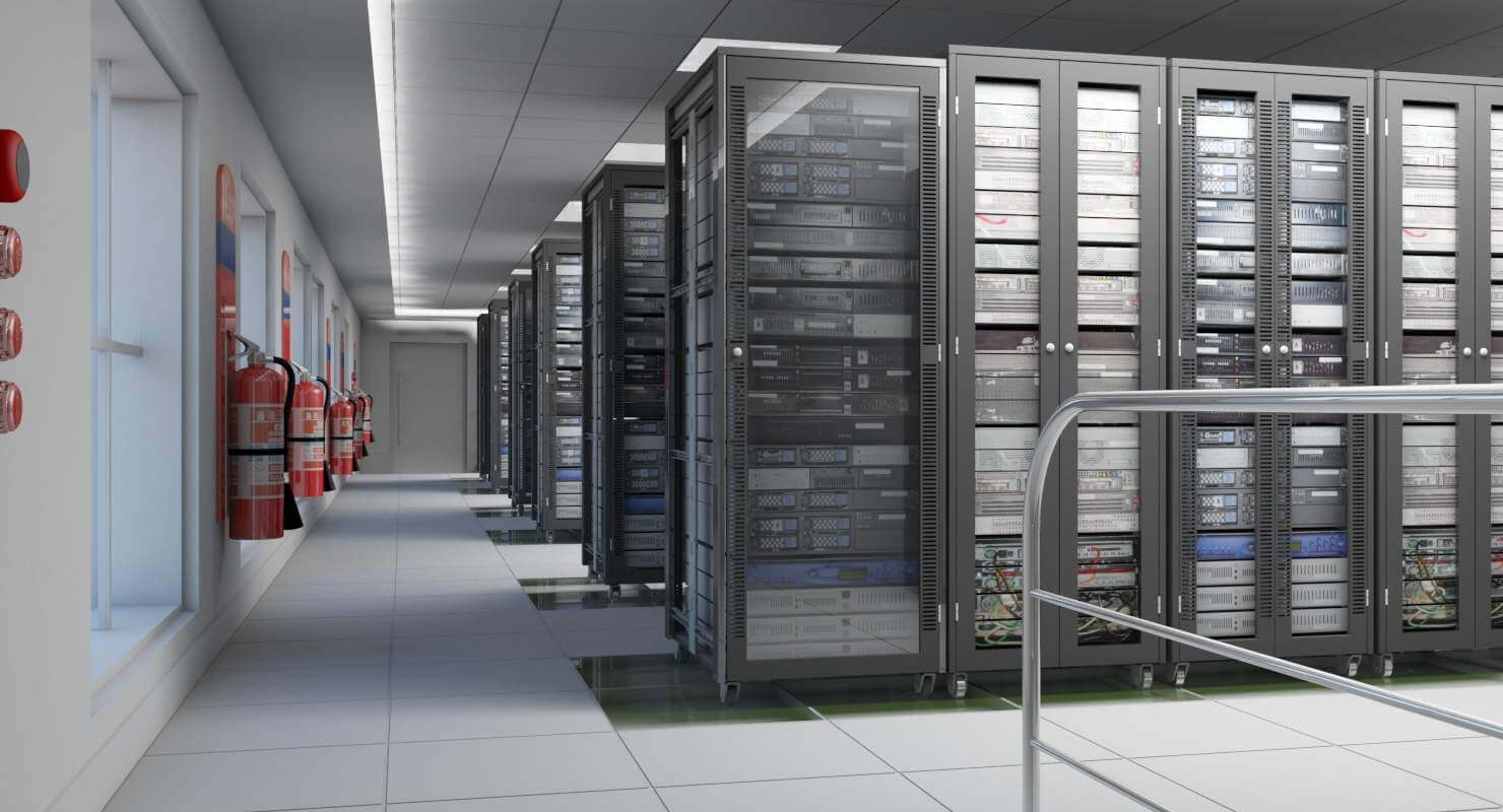 Comms Room Two Racks Communications Room - 3D Model by Giimann