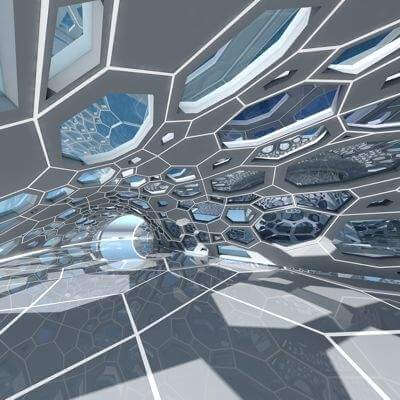 Futuristic Architectural Dome Interior 2
