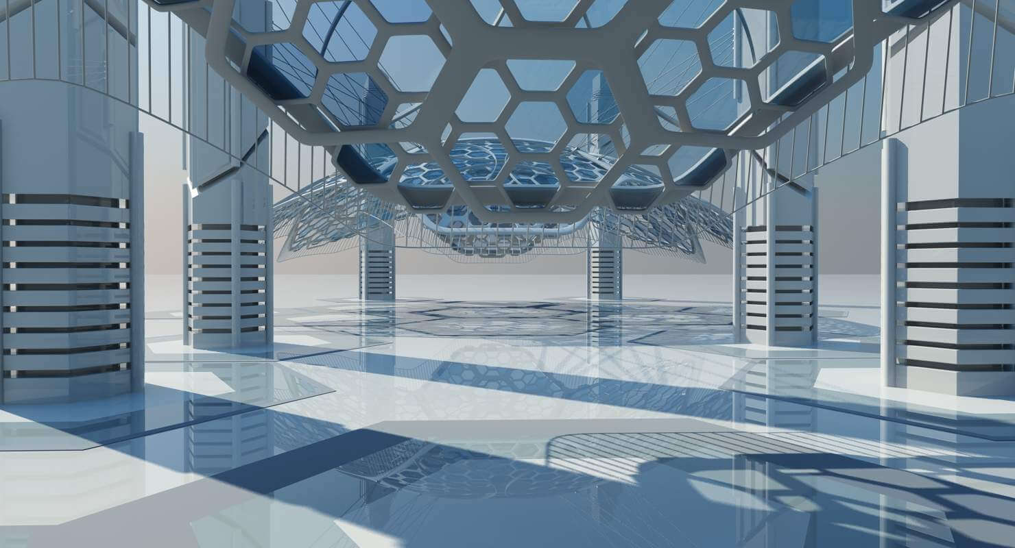 Futuristic Architectural Structure - 3D Model by Giimann