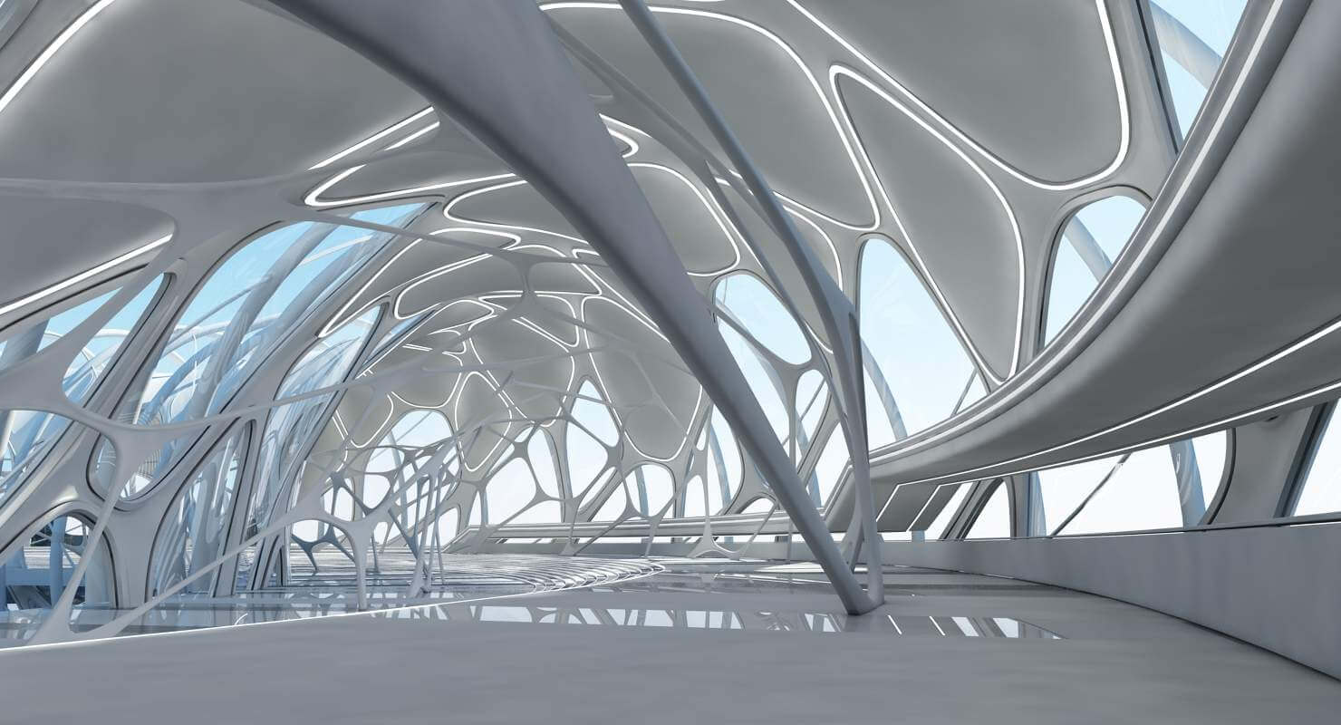 Futuristic Architectural Structure - 3D Model by Giimann