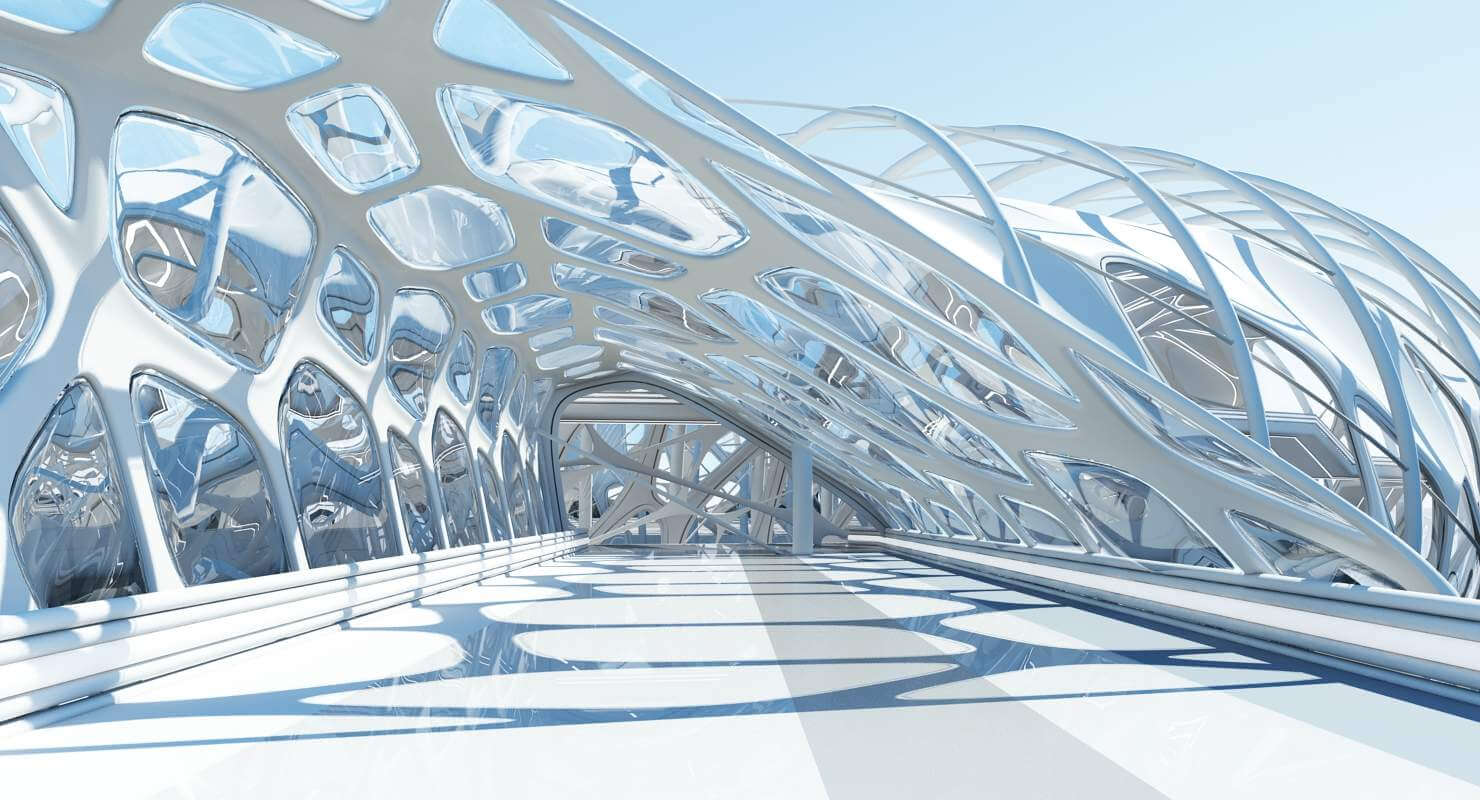 Futuristic Architectural Structure - 3D Model by Giimann