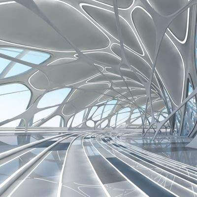 Futuristic Architectural Structure - 3D Model by Giimann