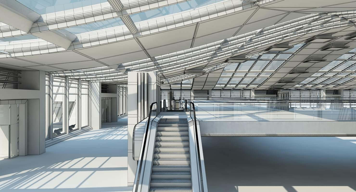 Futuristic Architectural Structure - 3D Model by Giimann