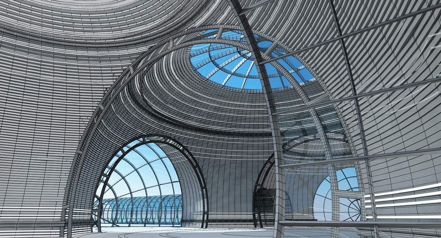 Futuristic Architectural Structure - 3D Model by Giimann