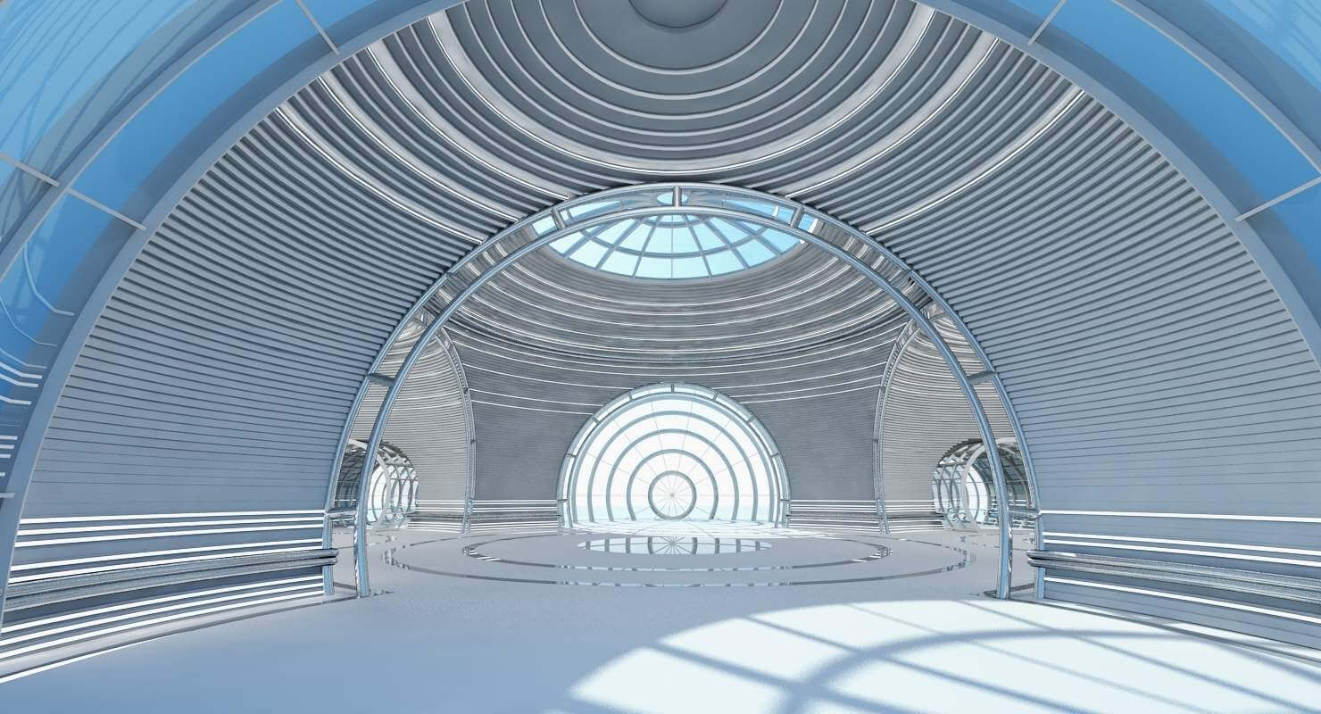 Futuristic Architectural Structure - 3D Model by Giimann