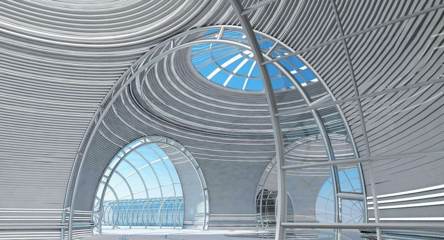 Futuristic Architectural Structure - 3D Model by Giimann