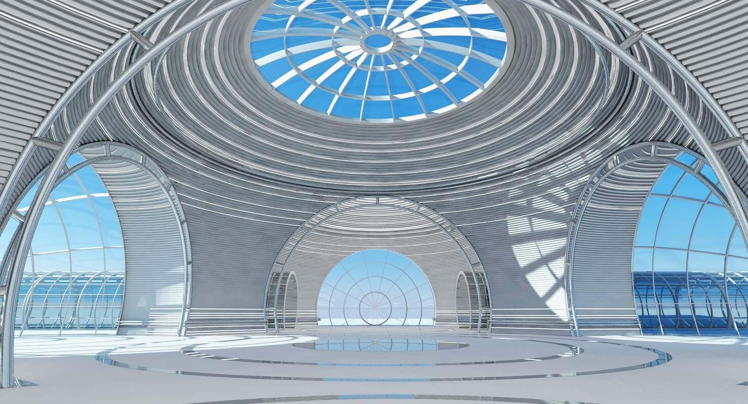 Futuristic Architectural Structure - 3D Model by Giimann