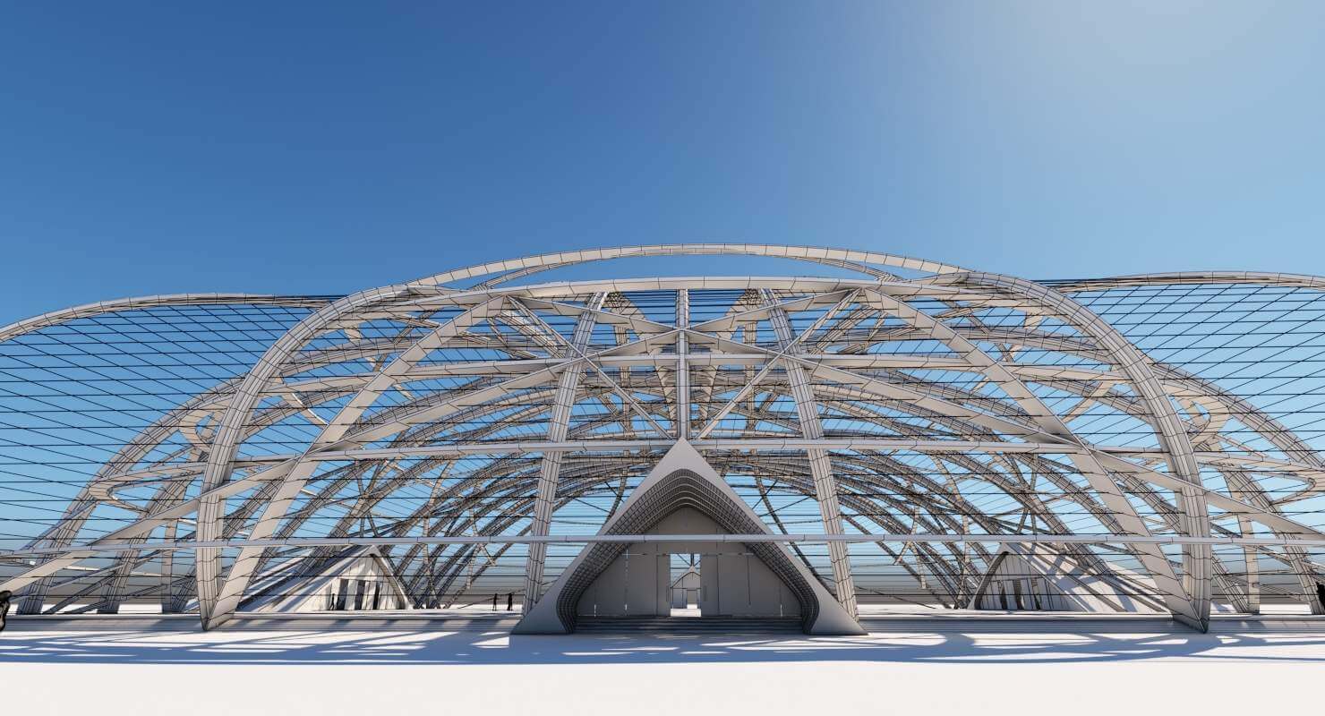 Futuristic Architectural Structure - 3D Model by Giimann