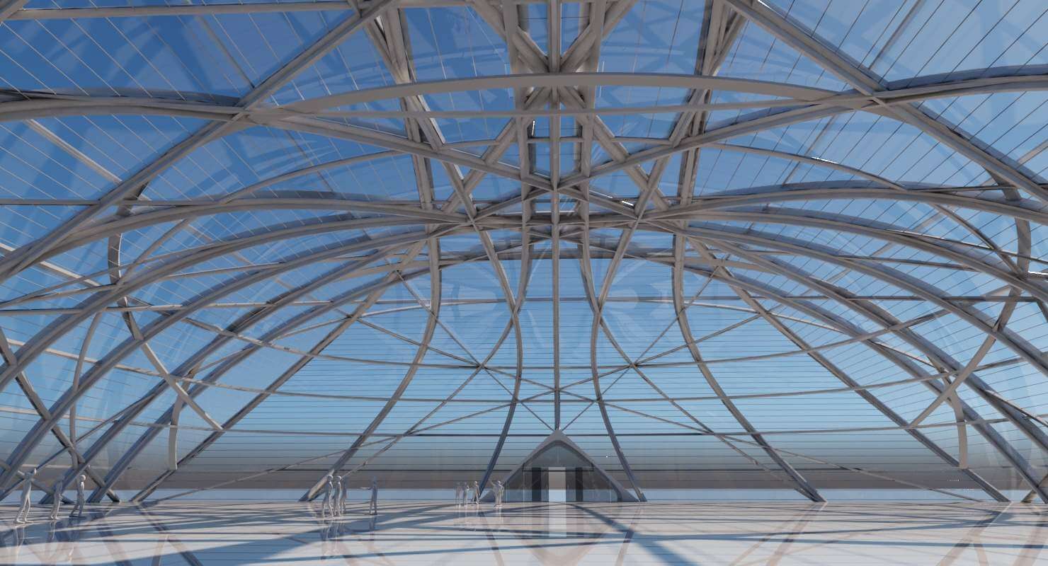 Futuristic Architectural Structure - 3D Model by Giimann