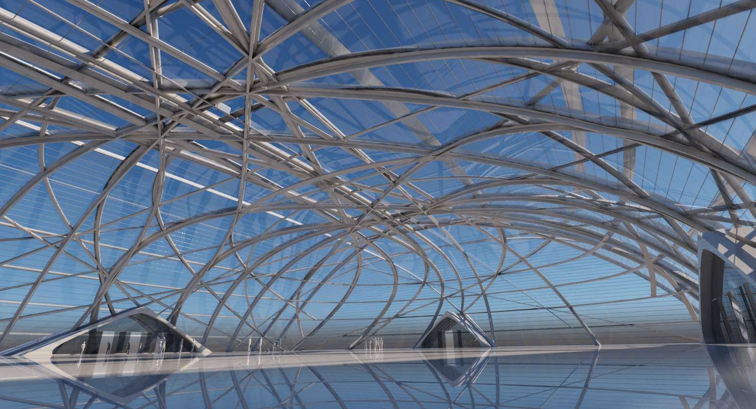 Futuristic Architectural Structure - 3D Model by Giimann