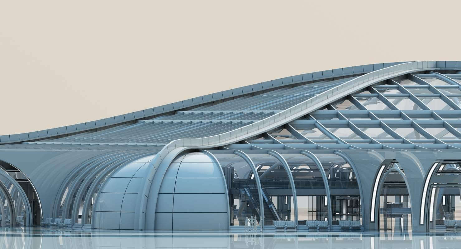 Futuristic Architectural Structure - 3D Model by Giimann